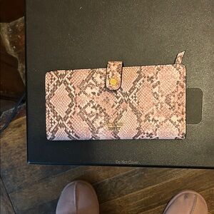 Pink Snake Print Women's Wallet